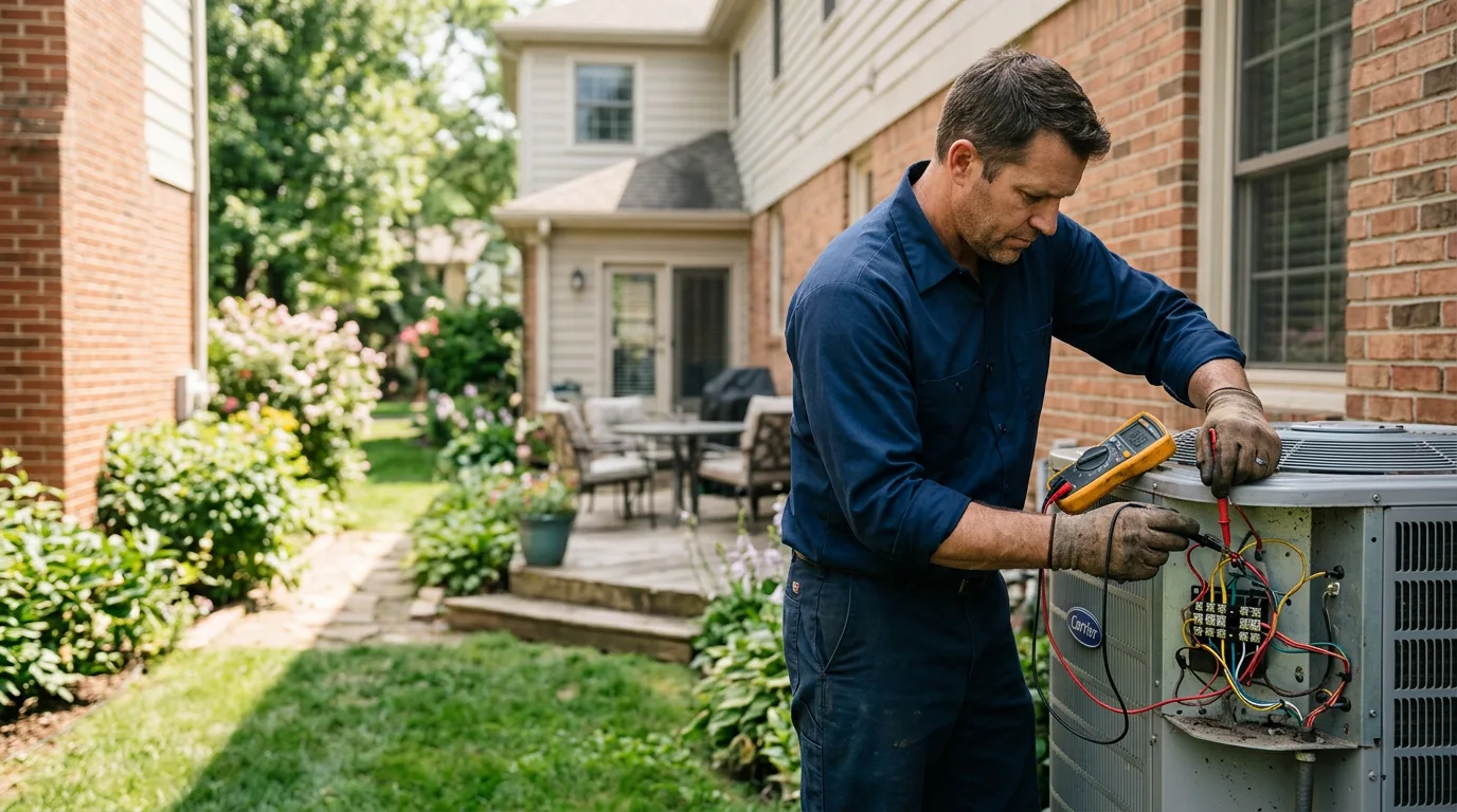 HVAC technician working near Clarkedale, AR